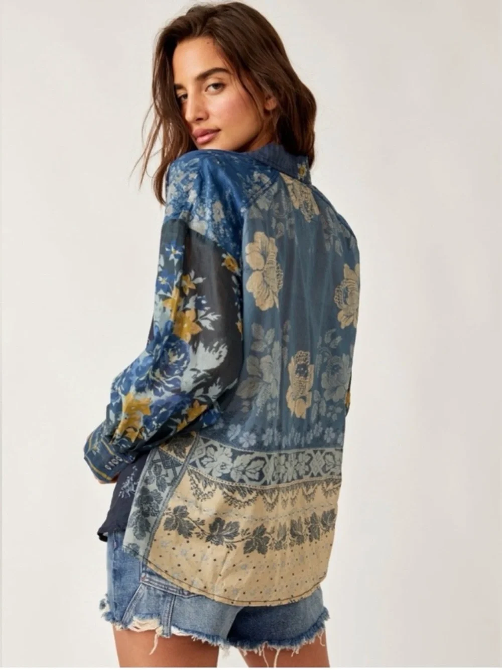 WE THE FREE Flower Patch Top Size M - Picture 4 of 11